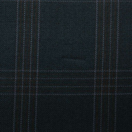 D593/1 Vercelli CX - Vải Suit 95% Wool - Xanh Dương Caro